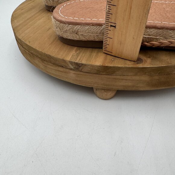 Madewell The Kathryn Espadrille Slide Sandal in Leather woman’s size 8 sandals n - Picture 11 of 12